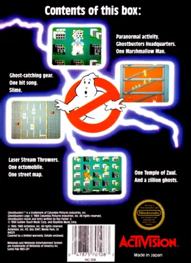 Ghostbusters (USA) box cover back